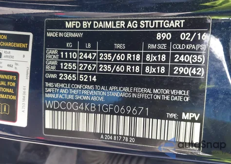 2016 Mercedes-Benz Glc 300 4Matic z USA, uszkodzony, nr VIN WDC0G4KB1GF069671